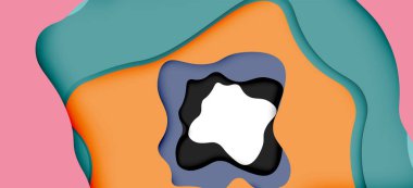 Soyut Web tasarımı için soyut dalgalar kesti. Renk geometrik deseni. Vektör soyut geometrik dinamik desen çerçevesi