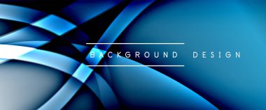 Dinamik akışkan renk gradyan soyut arkaplan ve akıcı dalga çizgileri. Vektör İllüstrasyonu