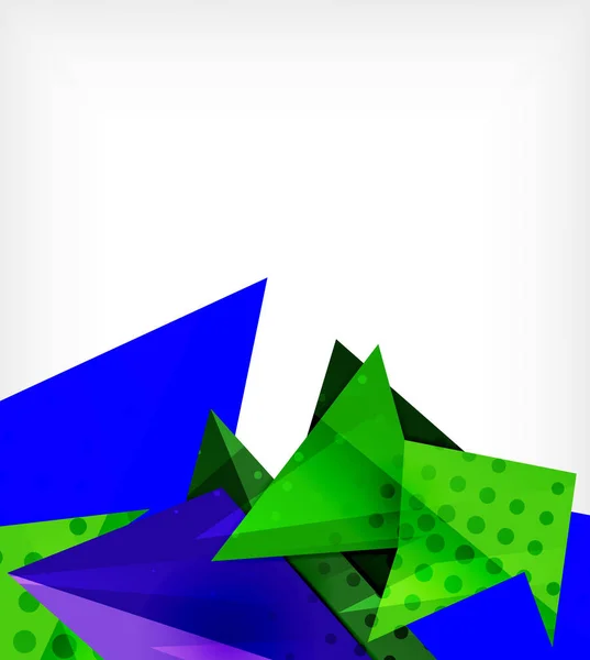 Moderne Origami-Karte. modernes Origami-Designelement. Geometrisches Farbmuster. abstrakter Low-Poly-Hintergrund. Präsentationsvorlage. — Stockvektor