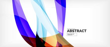 Doğrusal dalga Web şablonu. Vektör illüstrasyon parlak tasarım. Dekoratif baskı. Dekoratif zemin vektörü. Vektör iş illüstrasyon