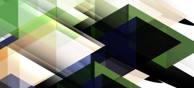 Soyut kavramı üçgen grafik elemanı. Teknoloji arka planı. Afiş, poster şablonu