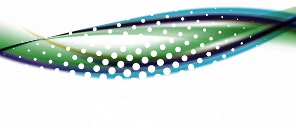 Модний абстрактний хвильовий розмитий візерунок, різнокольорові лінії на білому тлі для дизайну шпалер. Барвистий вектор тла. Творчий векторний елемент . — стоковий вектор