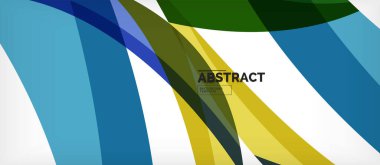 Doğrusal dalga Web şablonu. Vektör illüstrasyon parlak tasarım. Dekoratif baskı. Dekoratif zemin vektörü. Vektör iş illüstrasyon