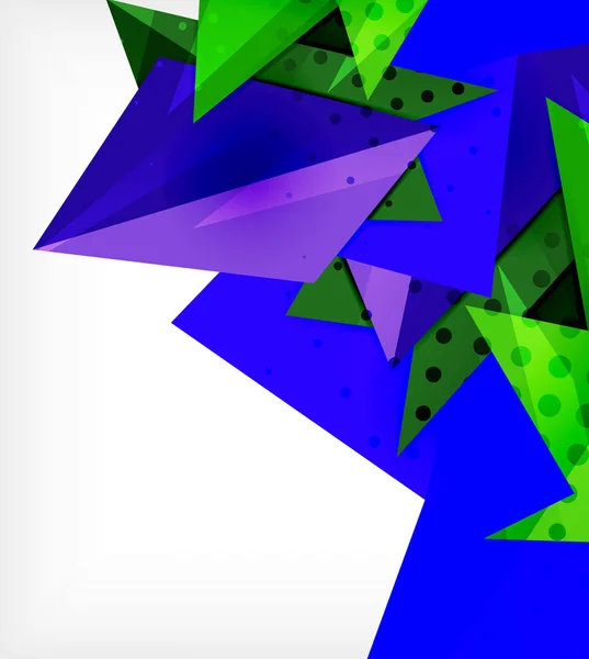 Moderne Origami-Karte. modernes Origami-Designelement. Geometrisches Farbmuster. abstrakter Low-Poly-Hintergrund. Präsentationsvorlage. — Stockvektor