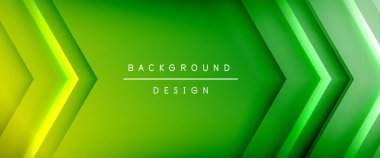 Ok çizgileri, gölgeli dijital şablon ve gradyan arka planda ışıklar. Dinamik düz çizgiler etkisi ile basit akışkan renk gradyan soyut arkaplan