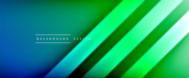 Dinamik akışkan renk gradyan soyut arkaplan ve akıcı dalga çizgileri. Vektör İllüstrasyonu