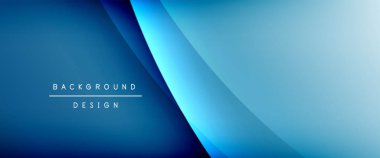 Gölgeli sıvı çizgiler ve eğimli arkaplanda ışık salla. Dinamik düz gölge çizgisi etkisi olan basit akışkan renk gradyanı soyut arkaplan