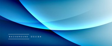 Gölgeli sıvı çizgiler ve eğimli arkaplanda ışık salla. Dinamik düz gölge çizgisi etkisi olan basit akışkan renk gradyanı soyut arkaplan