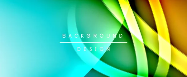 Dynamiczny płyn modny kolor gradientu abstrakcyjne tło z płynących linii fali. Ilustracja wektora — Wektor stockowy