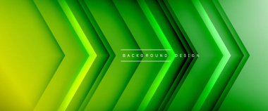 Ok çizgileri, gölgeli dijital şablon ve gradyan arka planda ışıklar. Dinamik düz çizgiler etkisi ile basit akışkan renk gradyan soyut arkaplan