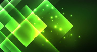 Işık arka plan hipster tarzıNeon geometrik soyut arka plan. Uzay retro tasarım. Renk geometrik desen. Kare şekil soyut arka plan.