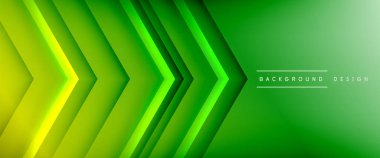 Ok çizgileri, gölgeli dijital şablon ve gradyan arka planda ışıklar. Dinamik düz çizgiler etkisi ile basit akışkan renk gradyan soyut arkaplan