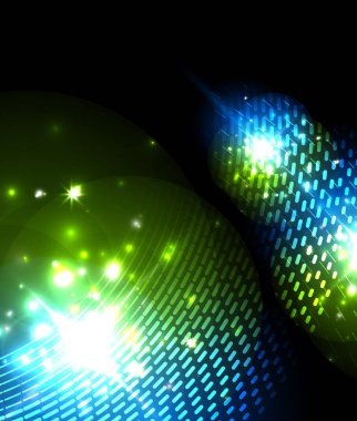 Kutlama tasarımı için soyut mavi neon yıldız arka plan. Lüks şenlikli arka plan.