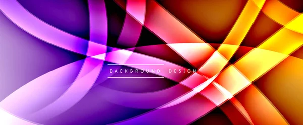 Dynamische trendige flüssige Farbverlauf abstrakten Hintergrund mit fließenden Wellenlinien. Vektorillustration — Stockvektor