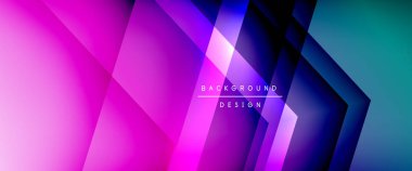 Ok çizgileri, gölgeli dijital şablon ve gradyan arka planda ışıklar. Dinamik düz çizgiler etkisi ile basit akışkan renk gradyan soyut arkaplan