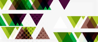 Vektör üçgen geometrik soyut kompozisyon arka plan. Retro vektör illüstrasyon. Süs illüstrasyon