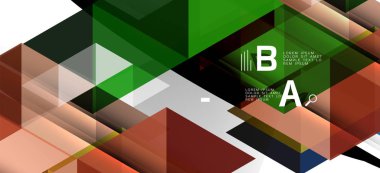 Soyut üçgen desen, renkli zemin. Sunum şablonu. Modern dokulu şekil. Trendy modern tarzı