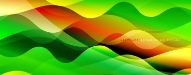 Dinamik dalga çizgisi efektli basit akışkan renk gradyan soyut arka plan. Duvar Kağıdı, Sancak, Arkaplan, Kart, Kitap İllüstrasyonu, İniş Sayfası