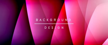 Gölgeli sıvı çizgiler ve eğimli arkaplanda ışık salla. Dinamik düz gölge çizgisi etkisi olan basit akışkan renk gradyanı soyut arkaplan