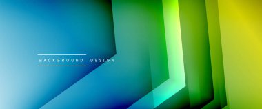 Ok çizgileri, gölgeli dijital şablon ve gradyan arka planda ışıklar. Dinamik düz çizgiler etkisi ile basit akışkan renk gradyan soyut arkaplan