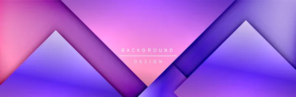 Square shapes composition geometric abstract background. 3D shadow effects and fluid gradients. Modern overlapping forms — Stock Vector