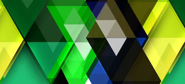 Triangles répétitifs colorés géométrique moderne dans un style contemporain sur fond blanc. Forme géométrique abstraite. Texture moderne élégante — Image vectorielle