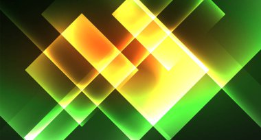 Işık arka plan hipster tarzıNeon geometrik soyut arka plan. Uzay retro tasarım. Renk geometrik desen. Kare şekil soyut arka plan.