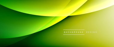 Gölgeli sıvı çizgiler ve eğimli arkaplanda ışık salla. Dinamik düz gölge çizgisi etkisi olan basit akışkan renk gradyanı soyut arkaplan