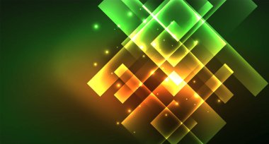 Işık arka plan hipster tarzıNeon geometrik soyut arka plan. Uzay retro tasarım. Renk geometrik desen. Kare şekil soyut arka plan.