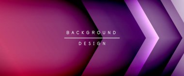 Ok çizgileri, gölgeli dijital şablon ve gradyan arka planda ışıklar. Dinamik düz çizgiler etkisi ile basit akışkan renk gradyan soyut arkaplan