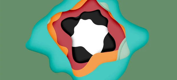 Αφηρημένο κόψιμο αφηρημένων κυμάτων για σχεδίαση ιστού. Χρώμα γεωμετρικό μοτίβο. Διανυσματικό αφηρημένο γεωμετρικό δυναμικό πλαίσιο μοτίβου — Διανυσματικό Αρχείο