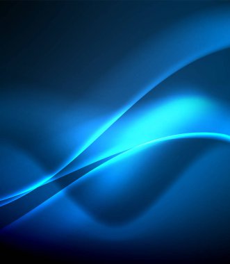 Parlak renk parlak neon soyut dalga şablonu. Soyut parlak ışık. Neon ışık parlayan etkisi. Uzay arka planı. Soyut şekil