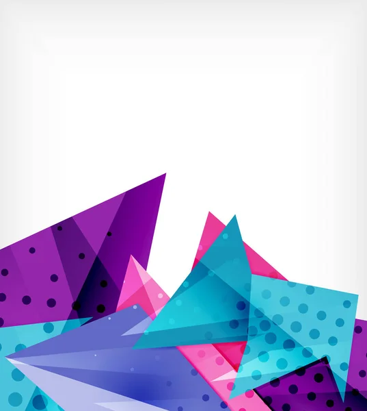 Nowoczesna karta origami. Nowoczesny element do projektowania origami. Kolor geometryczny wzór. Streszczenie Low-Poly tle. Szablon prezentacji. — Wektor stockowy