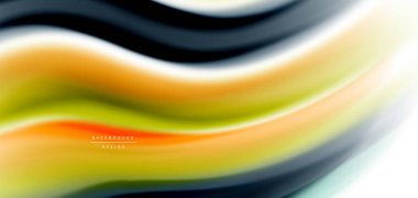 Beyaz, sıvı sıvı renk dalgalarında ipeksi çizgiler. Vector Illustrations for Duvar Kağıdı, Banner, Arkaplan, Kart, Kitap, İllüstrasyon, iniş sayfası, kapak, pankart, poster, afiş, el ilanı, tasarım