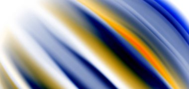 Beyaz, sıvı sıvı renk dalgalarında ipeksi çizgiler. Vector Illustrations for Duvar Kağıdı, Banner, Arkaplan, Kart, Kitap, İllüstrasyon, iniş sayfası, kapak, pankart, poster, afiş, el ilanı, tasarım