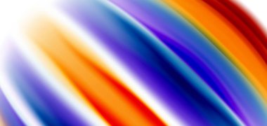 Beyaz, sıvı sıvı renk dalgalarında ipeksi çizgiler. Vector Illustrations for Duvar Kağıdı, Banner, Arkaplan, Kart, Kitap, İllüstrasyon, iniş sayfası, kapak, pankart, poster, afiş, el ilanı, tasarım