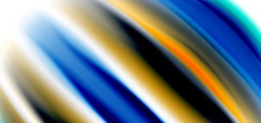 Beyaz, sıvı sıvı renk dalgalarında ipeksi çizgiler. Vector Illustrations for Duvar Kağıdı, Banner, Arkaplan, Kart, Kitap, İllüstrasyon, iniş sayfası, kapak, pankart, poster, afiş, el ilanı, tasarım