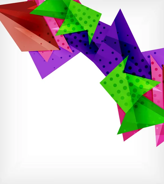 现代折纸卡。现代折纸设计元素。颜色几何图案。抽象低多边形背景。演示文稿模板. — 图库矢量图片