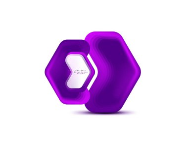 Vektör ok geometrik afişi harmanlanmış renk şekilleri efektleriyle oluşturuldu. Moda basit düğme, simge ya da ticari markalaşma şablonu, minimal stil. Duvar kağıdı, afiş, arkaplan