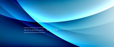 Gölgeli sıvı çizgiler ve eğimli arkaplanda ışık salla. Dinamik düz gölge çizgisi etkisi olan basit akışkan renk gradyanı soyut arkaplan