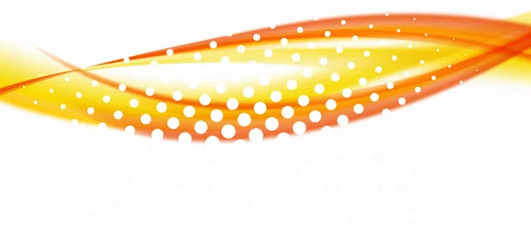 Ilustración de arte de onda lineal sobre fondo de luz. Plantilla de banner de diseño abstracto vectorial. Plantilla empresarial — Archivo Imágenes Vectoriales