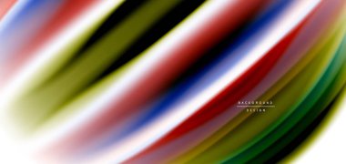 Beyaz, sıvı sıvı renk dalgalarında ipeksi çizgiler. Vector Illustrations for Duvar Kağıdı, Banner, Arkaplan, Kart, Kitap, İllüstrasyon, iniş sayfası, kapak, pankart, poster, afiş, el ilanı, tasarım