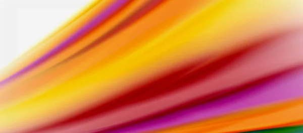 Líneas de onda fondo abstracto, diseño de seda suave con colores de estilo arco iris. Ondas líquidas de color fluido. Ilustración vectorial — Vector de stock