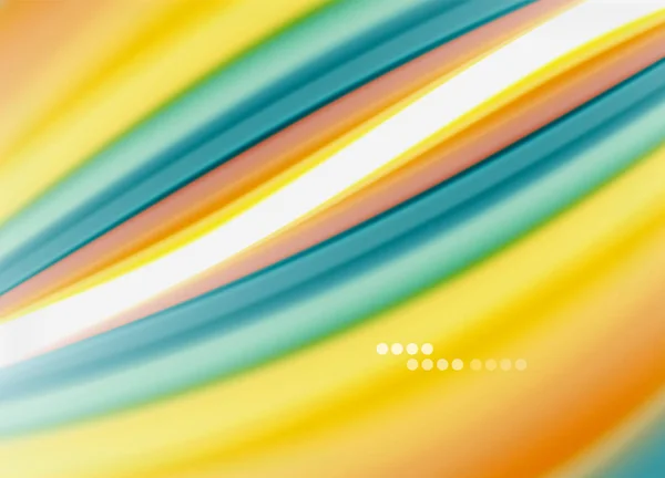 Волна линии абстрактного фона, гладкий дизайн шелка с цветами радуги стиле. Цветные волны жидкой жидкости. Векторная миграция — стоковый вектор