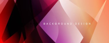 Gölgeli sıvı biçim çizgileri ve eğimli arkaplanda ışık salla