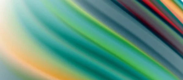 Líneas de onda fondo abstracto, diseño de seda suave con colores de estilo arco iris. Ondas líquidas de color fluido. Ilustración vectorial — Archivo Imágenes Vectoriales