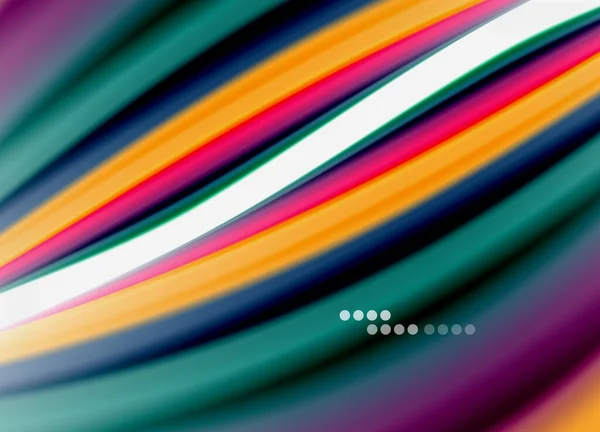 波線抽象的な背景、虹のスタイルの色と滑らかなシルクのデザイン。液体の流体色波。ベクターイラスト — ストックベクタ