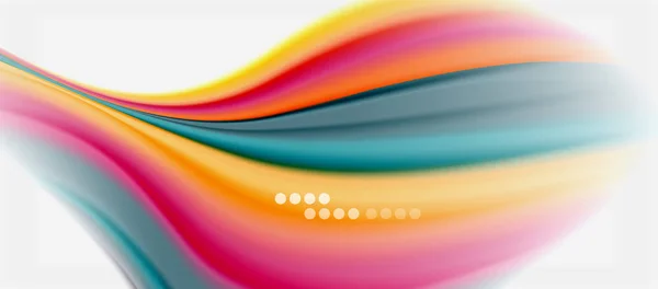 Líneas de onda fondo abstracto, diseño de seda suave con colores de estilo arco iris. Ondas líquidas de color fluido. Ilustración vectorial — Vector de stock