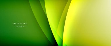 Gölgeli sıvı çizgiler ve eğimli arkaplanda ışık salla. Dinamik düz gölge çizgisi etkisi olan basit akışkan renk gradyanı soyut arkaplan