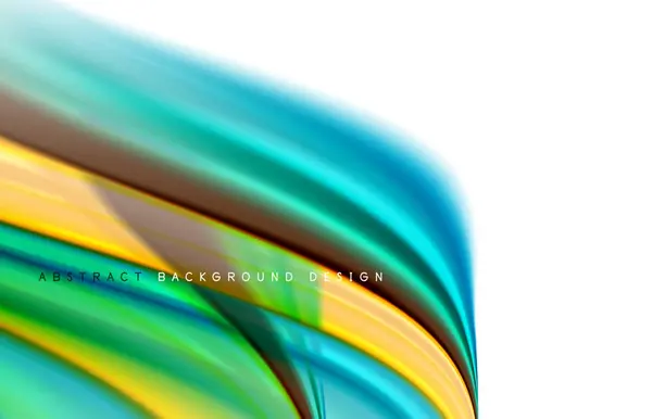 Abstract background - fluid color gradient waves, with dynamic motion line effect. Vector Illustration For Wallpaper, Banner, Background, Card, Book Illustration, landing page — 스톡 벡터